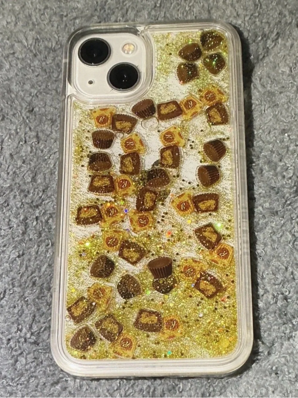 Reese's Glitter Gold iPhone Case for iPhone 13/14